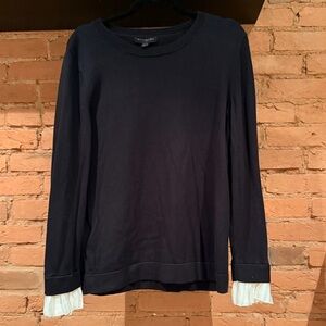 Banana Republic Factory Sweater with white cuff detail - Large